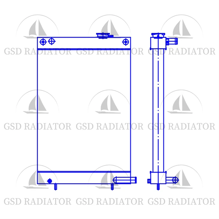 DOOSAN DAEWOO DH 80-7 Radiator Penggali