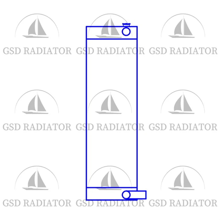 Berkualiti tinggi yc 360-8 facatory radiator untuk penggali yuchai